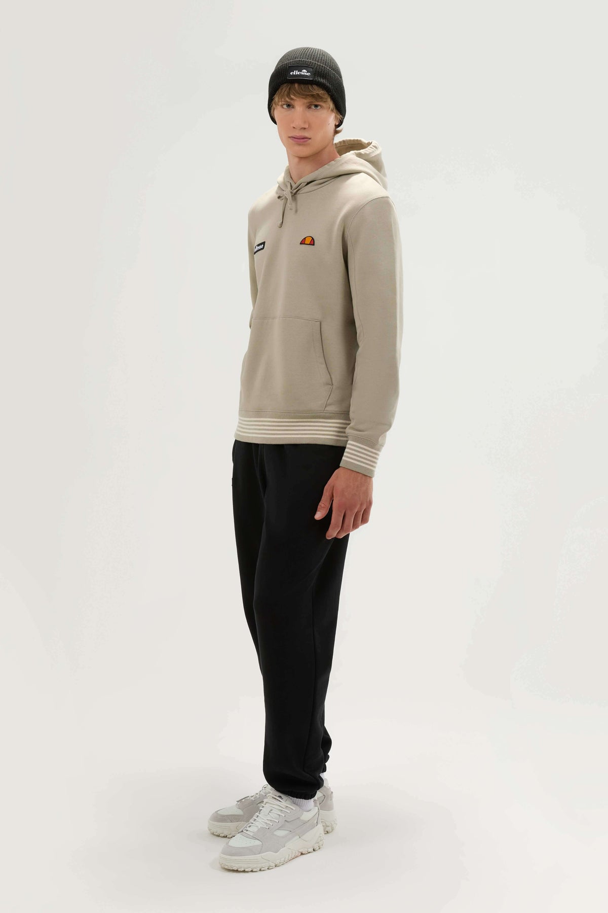 Ellesse Tramarno Beanie Black SHFA4072 worn by model