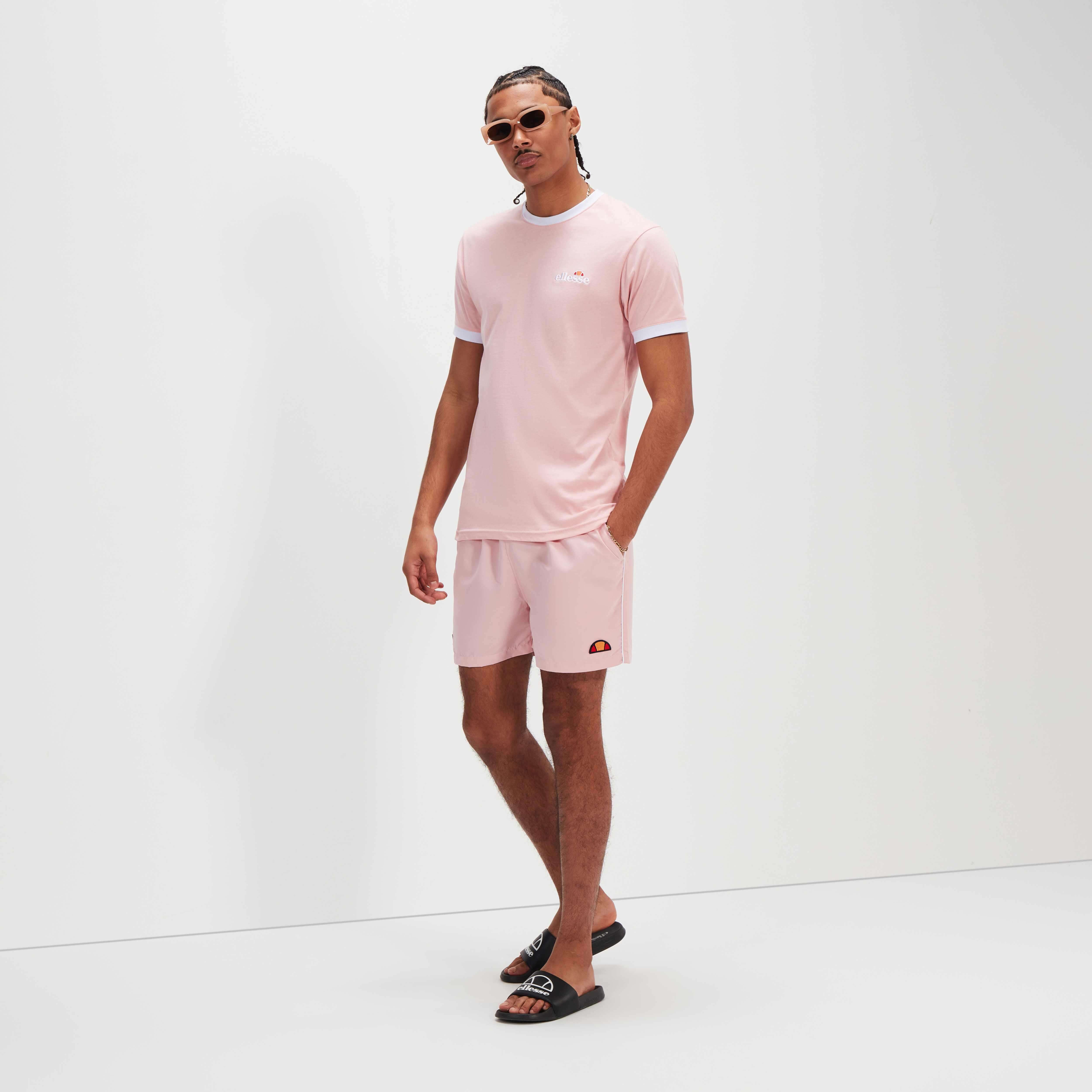 Ellesse Dem Slackers Swim Shorts - Light Pink / White