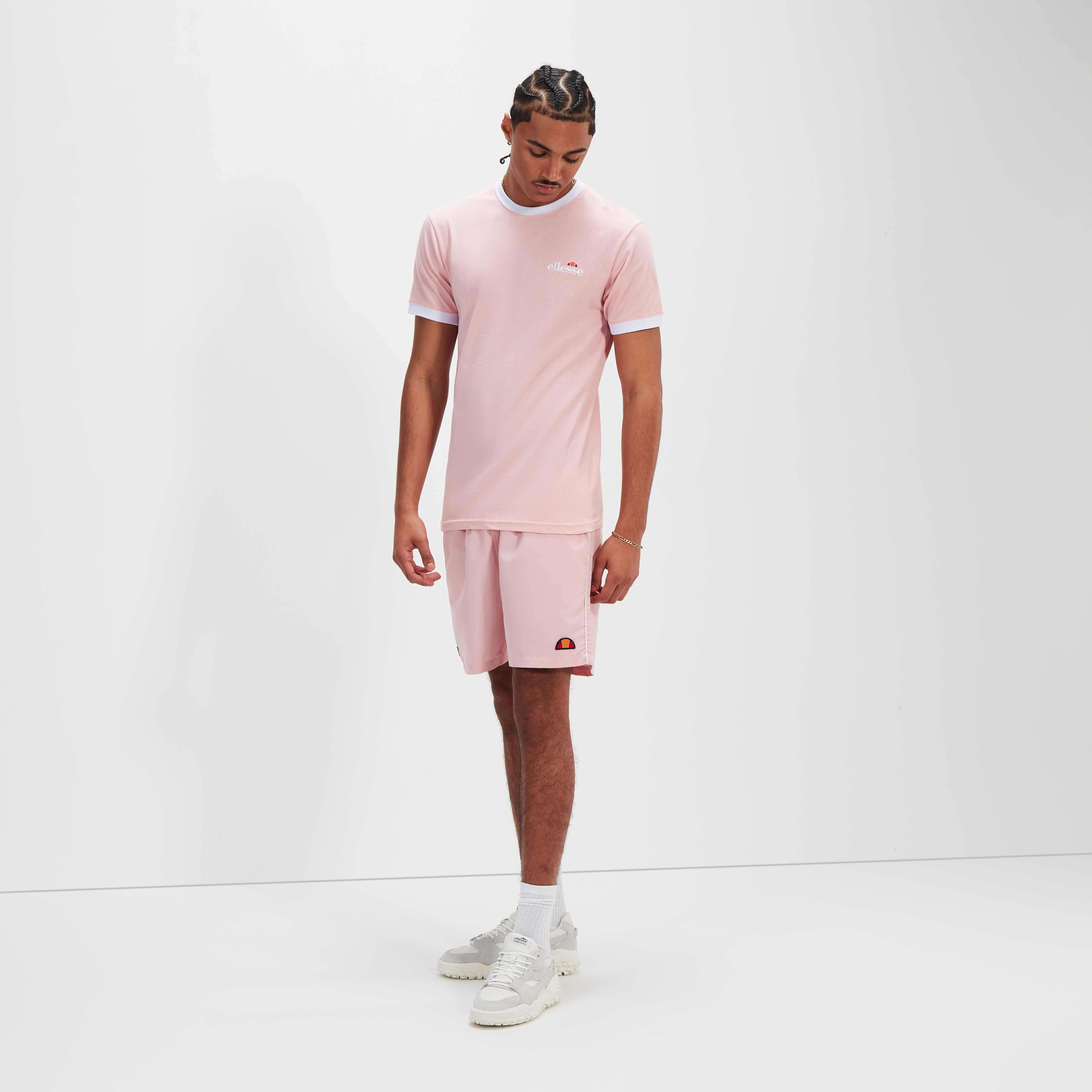 Ellesse Men's Meduno Tee - Light Pink T-Shirt