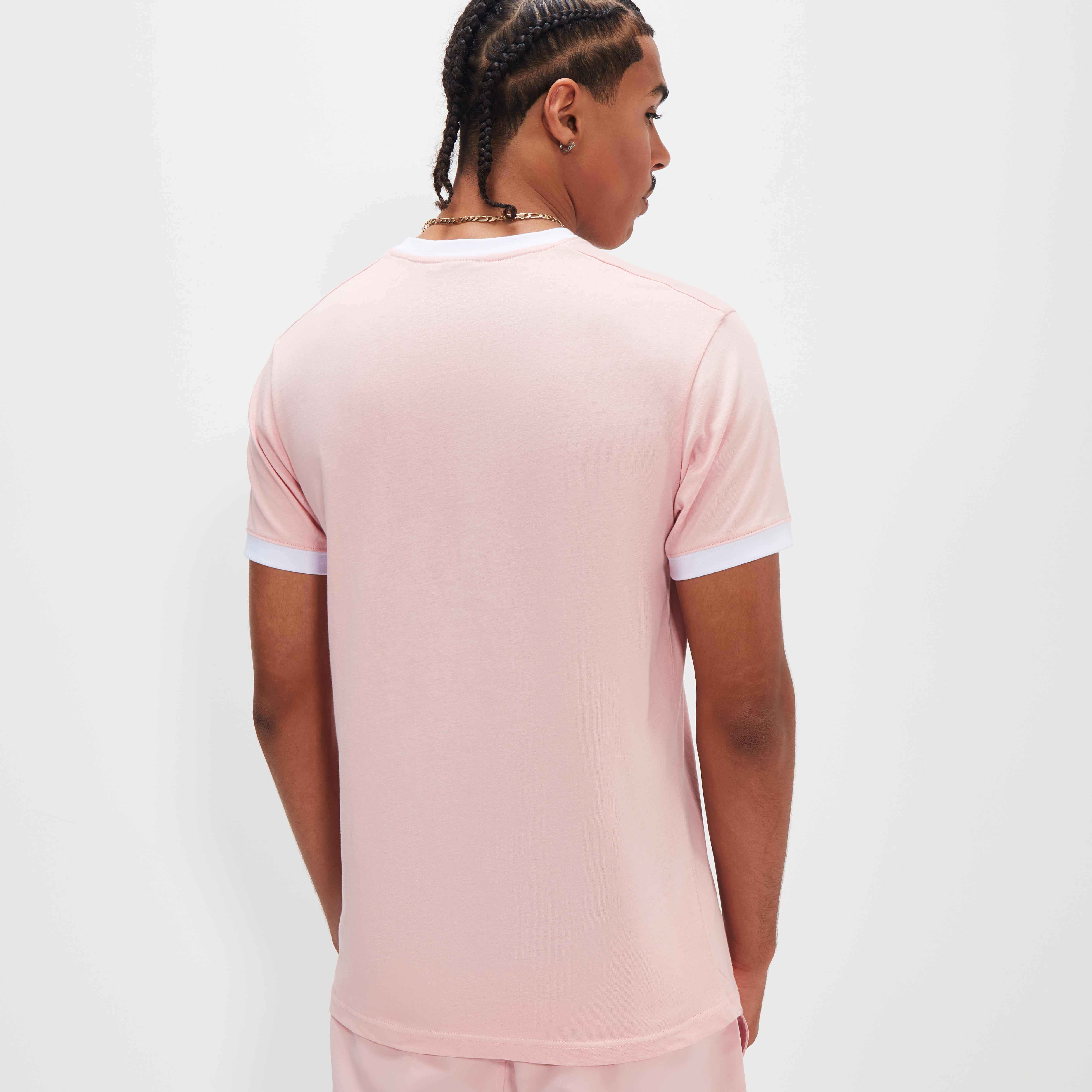 Ellesse Men's Meduno Tee - Light Pink T-Shirt