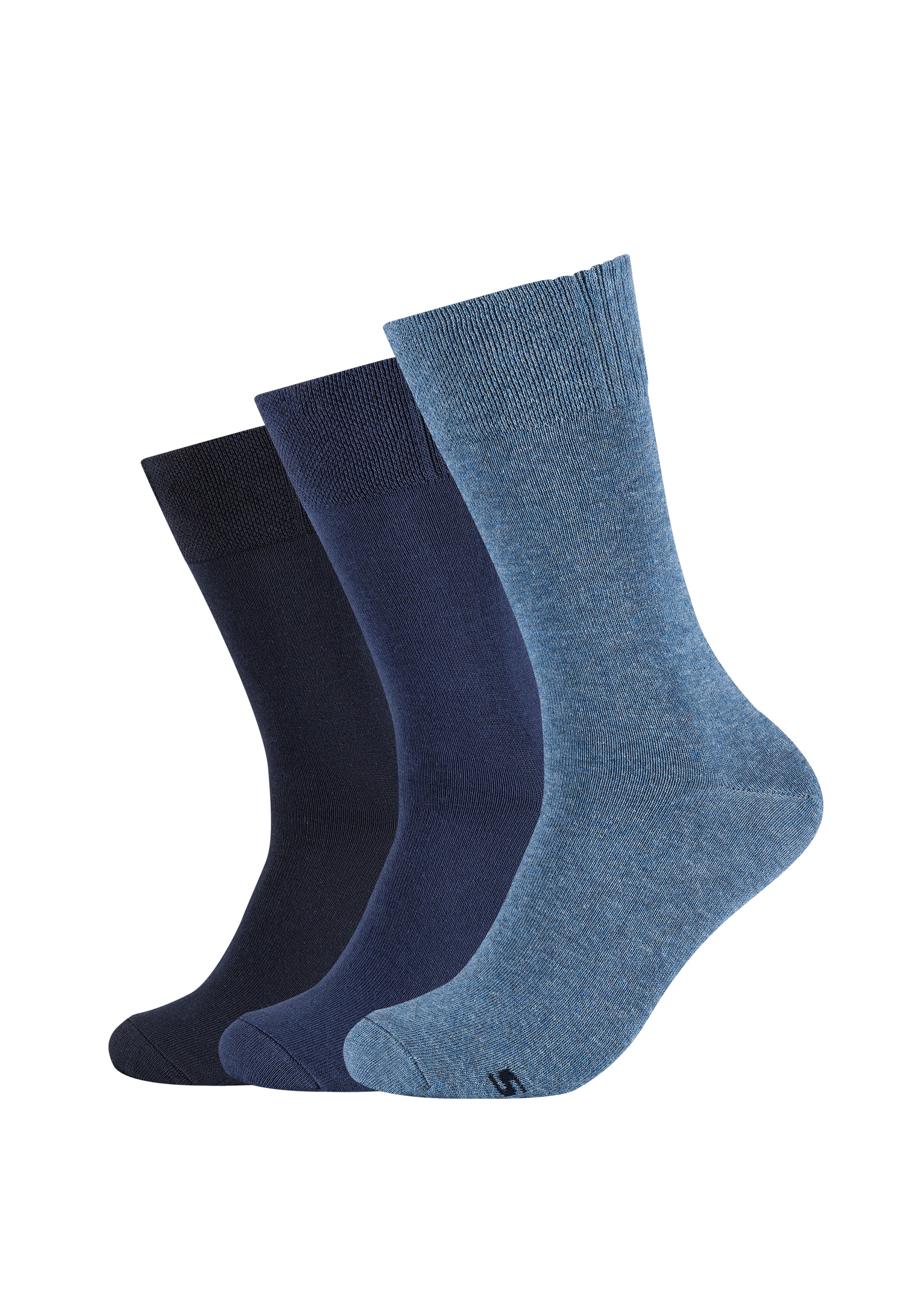 Skechers Mens Casual Socks 3 Pack - Blue