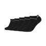 Skechers Organic Cotton Mesh Ventillation 5 Pack Sneaker Socks - Black