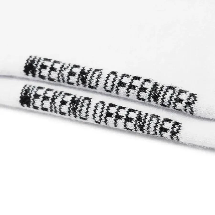 Weekend Offender Smiley Sports Socks White - 3 Pack