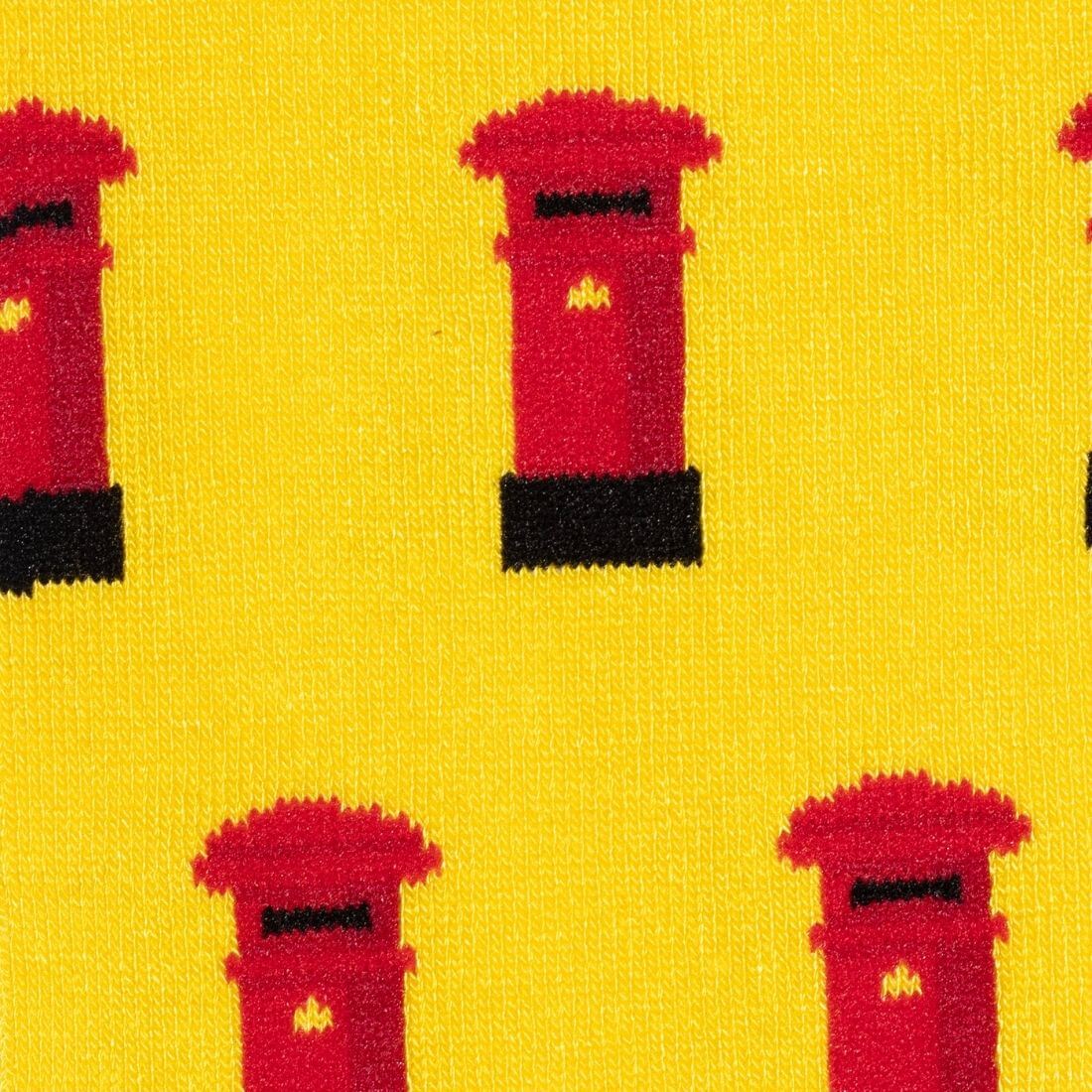 Swole Panda Men's Red Post Box Bamboo Socks - UK ( 7-11 )