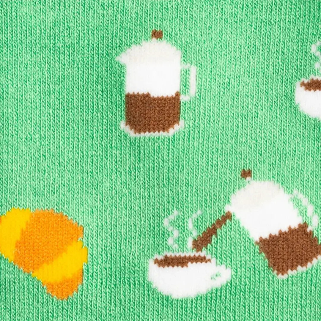Swole Panda Coffee and Croissant Bamboo Socks – UK ( 7 -11 )