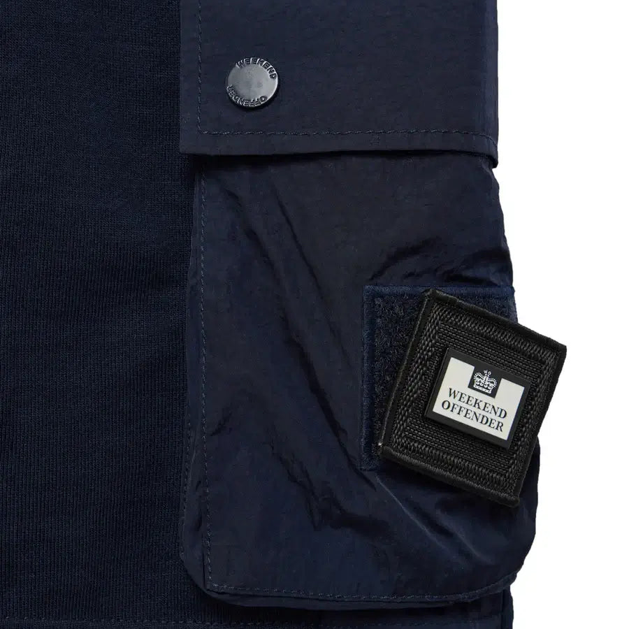 Weekend Offender Pink Sands Jogger Shorts | Navy