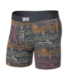 Saxx Ultra Super Soft Comfort Blend Boxer Briefs - Summer Roadtrip - Ebony