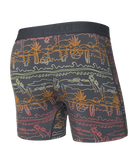 Saxx Ultra Super Soft Comfort Blend Boxer Briefs - Summer Roadtrip - Ebony