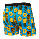 Saxx Ultra Super Soft 1 Pack Boxer Briefs - Polka Pineapple Blue