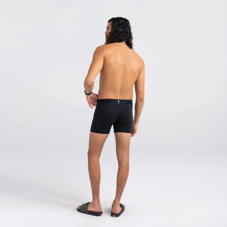Saxx DROPTEMP™ Cooling Cotton 1 Pack Boxer Briefs - Black