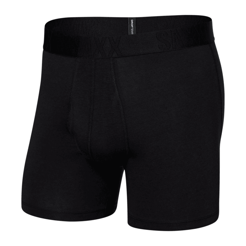 Saxx DROPTEMP™ Cooling Cotton 1 Pack Boxer Briefs - Black