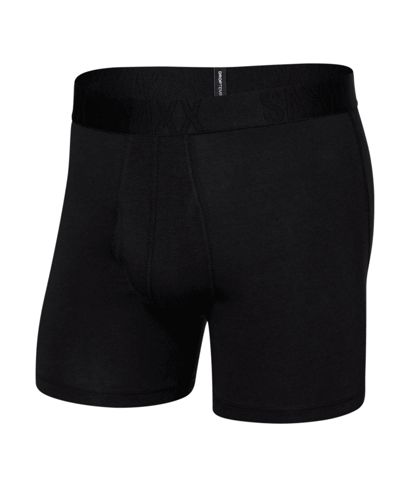 Saxx DROPTEMP™ Cooling Cotton 1 Pack Boxer Briefs - Black