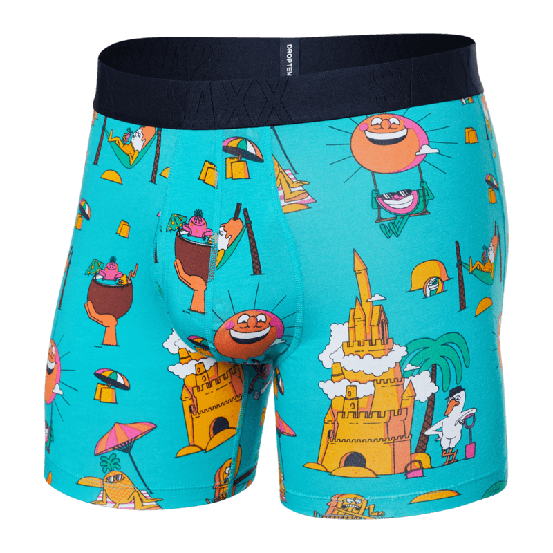 Saxx DROPTEMP™ Cooling Cotton 1 Pack Boxer Briefs - Sand Blast Teal