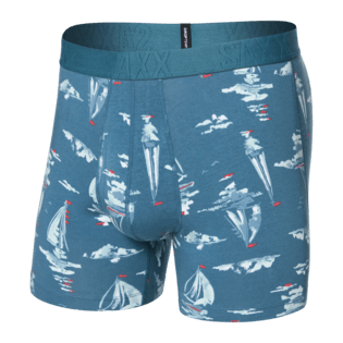 Saxx DropTemp® Cooling Cotton Boxer Brief 5" - Sail Away - Tapestry