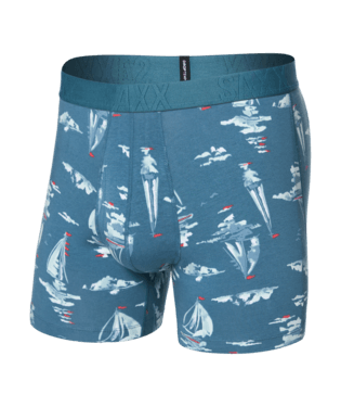 Saxx DropTemp® Cooling Cotton Boxer Brief 5" - Sail Away - Tapestry