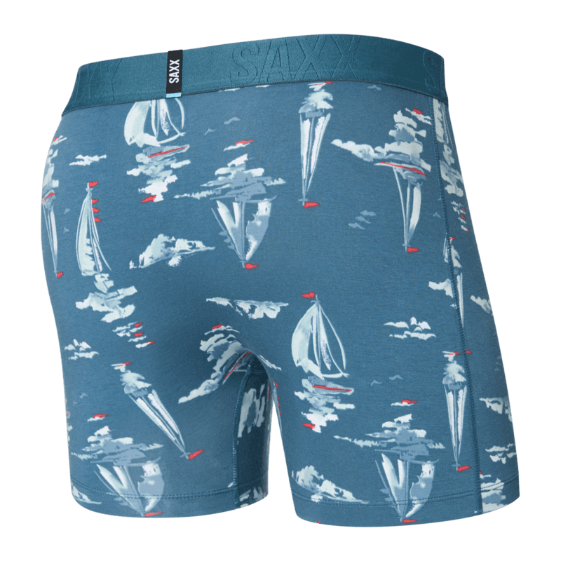 Saxx DropTemp® Cooling Cotton Boxer Brief 5" - Sail Away - Tapestry