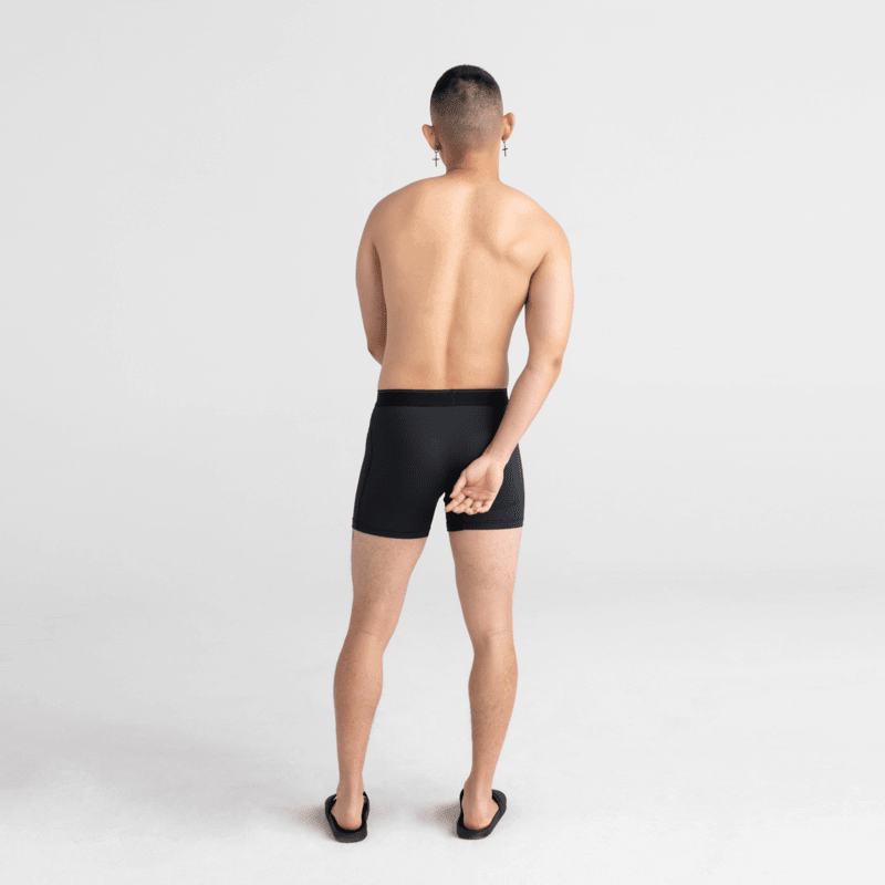 Saxx Underwear Quest Quick Dry Mesh Boxer Brief Fly - Black II