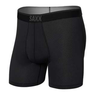 Saxx Underwear Quest Quick Dry Mesh Boxer Brief Fly - Black II