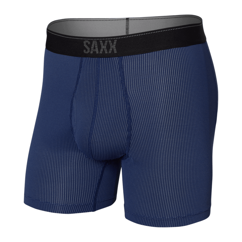 Saxx Underwear Quest Quick Dry Mesh Boxer Brief Fly - Midnight Blue II
