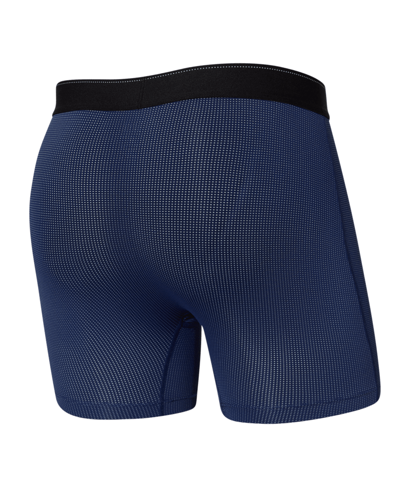 Saxx Underwear Quest Quick Dry Mesh Boxer Brief Fly - Midnight Blue II