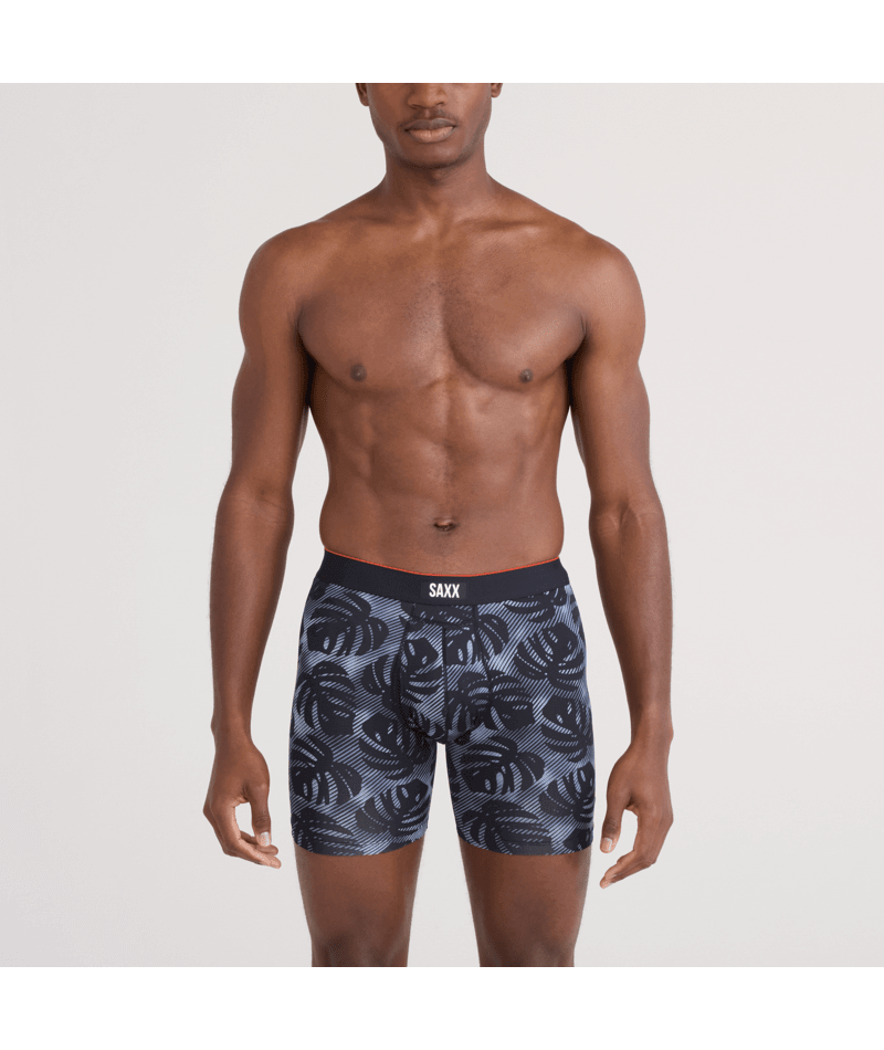 Saxx Multi-Sport Performance Mesh Boxer Brief 6" - Rem, Tropic Black