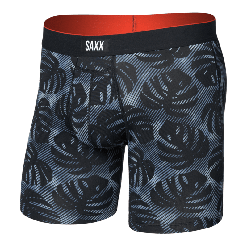 Saxx Multi-Sport Performance Mesh Boxer Brief 6" - Rem, Tropic Black