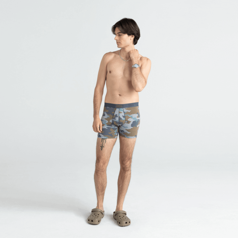 Saxx Vibe Supersoft 1 Pack Boxer Briefs - Grey Supersize Camo