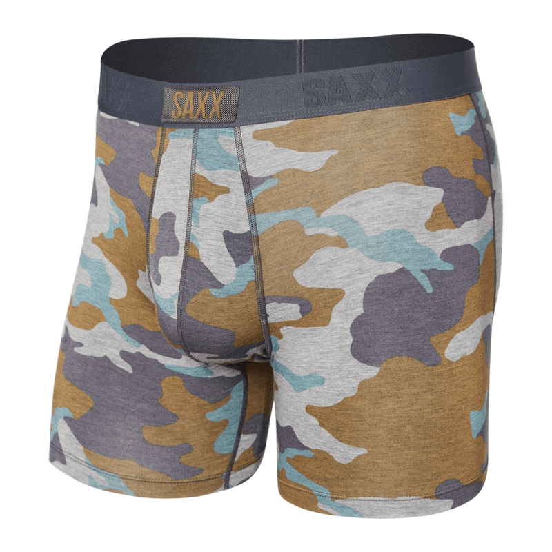 Saxx Vibe Supersoft 1 Pack Boxer Briefs - Grey Supersize Camo