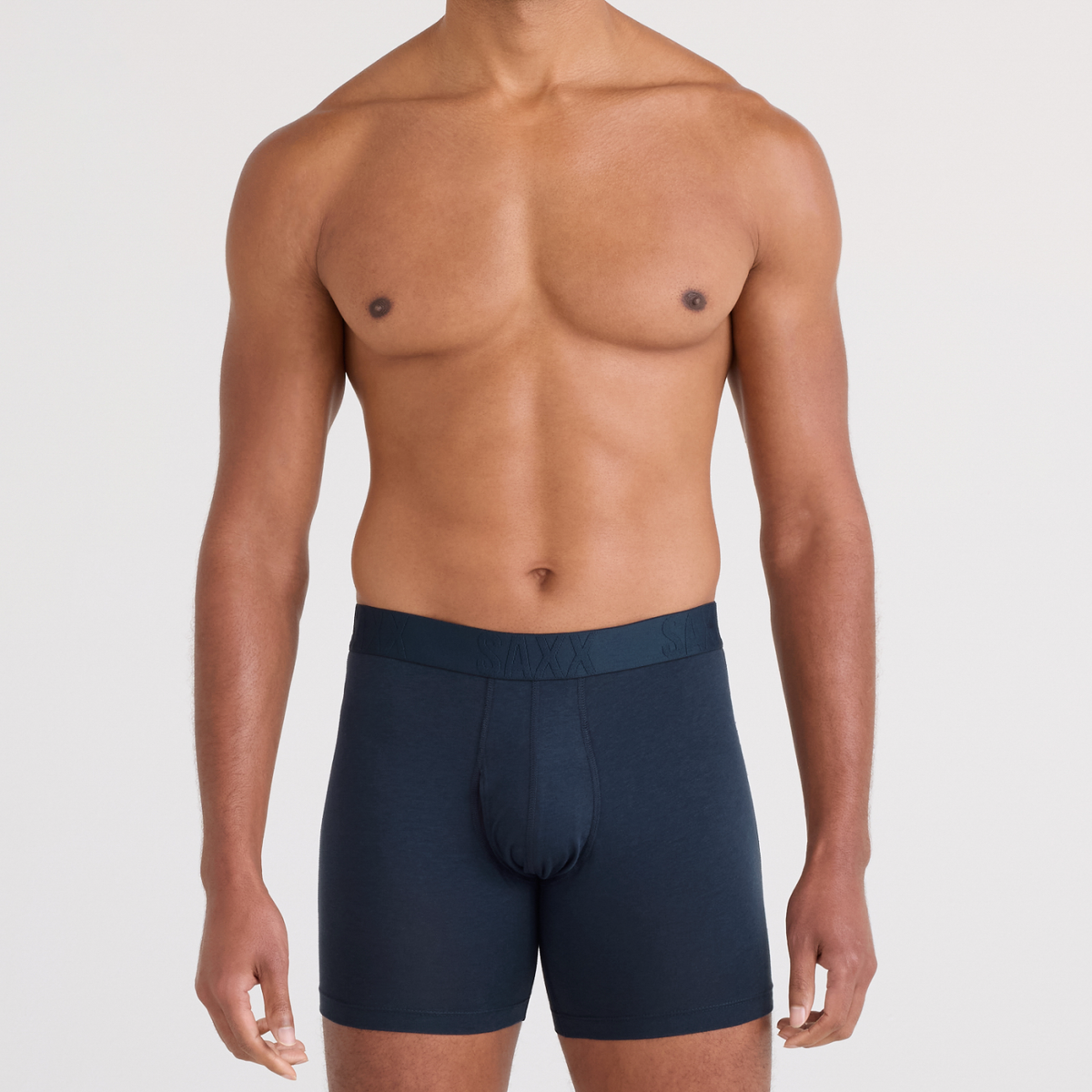 SAXX DropTemp™ Cooling Cotton Boxer Brief Fly 2-Pack – Dark Ink/Black - image 3