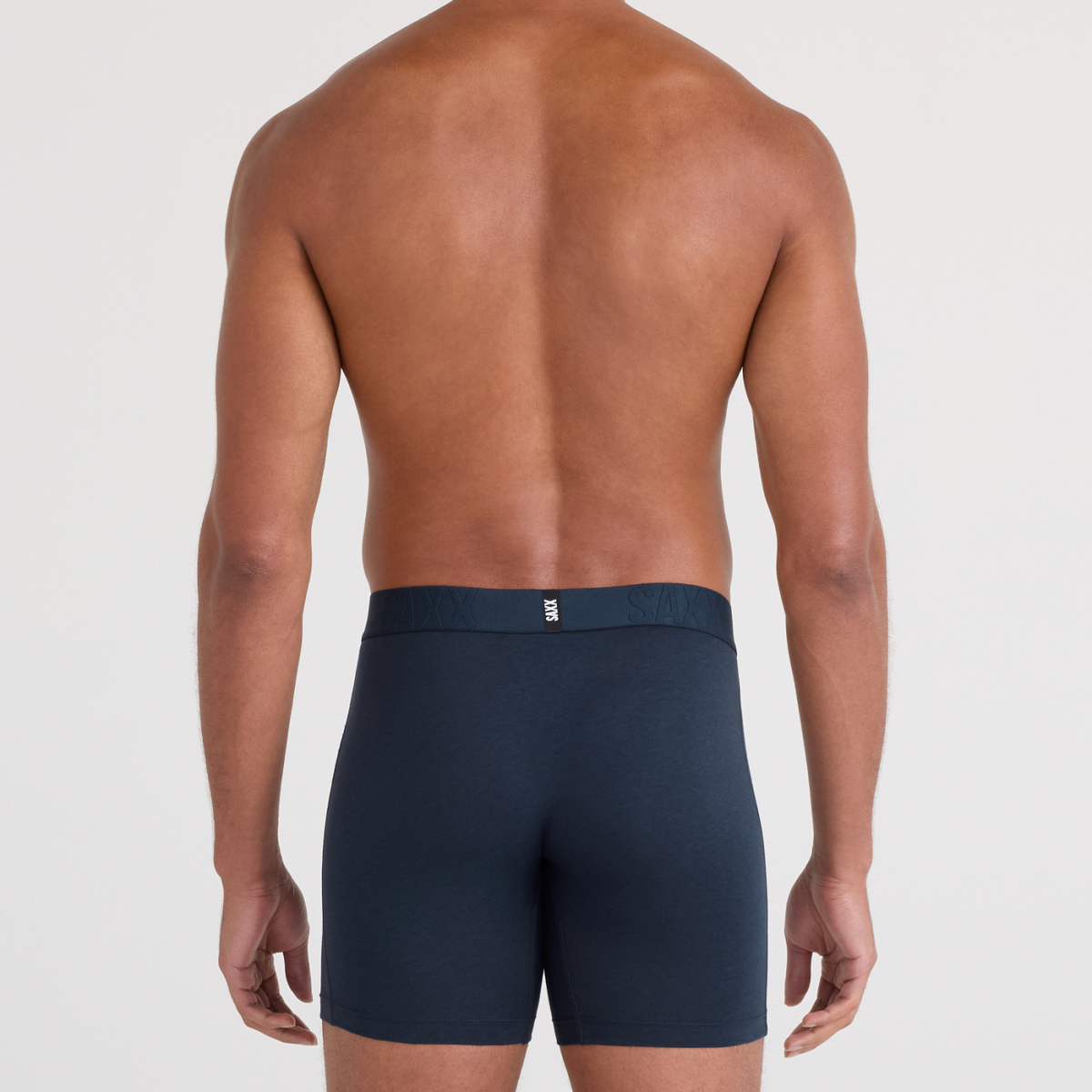 SAXX DropTemp™ Cooling Cotton Boxer Brief Fly 2-Pack – Dark Ink/Black - image 4