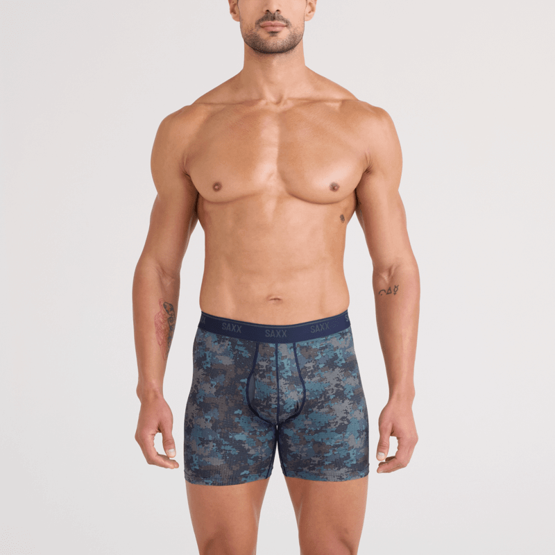 SAXX Quest Boxer Brief Fly 2 Pack – Matrix Camo / Black | Quick-Dry with BallPark Pouch®