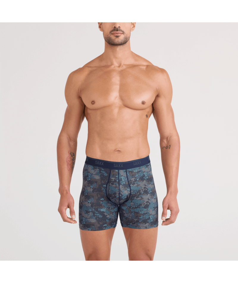 SAXX Quest Boxer Brief Fly 2 Pack – Matrix Camo / Black | Quick-Dry with BallPark Pouch®