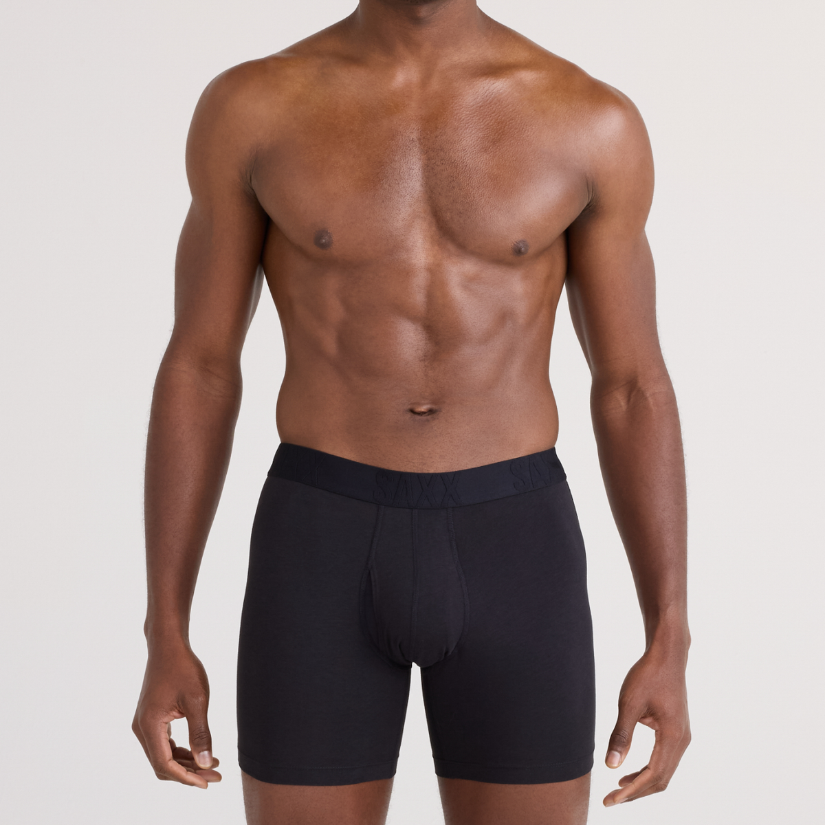SAXX DropTemp™ Cooling Cotton Boxer Brief Fly 3-Pack – Black - image 3