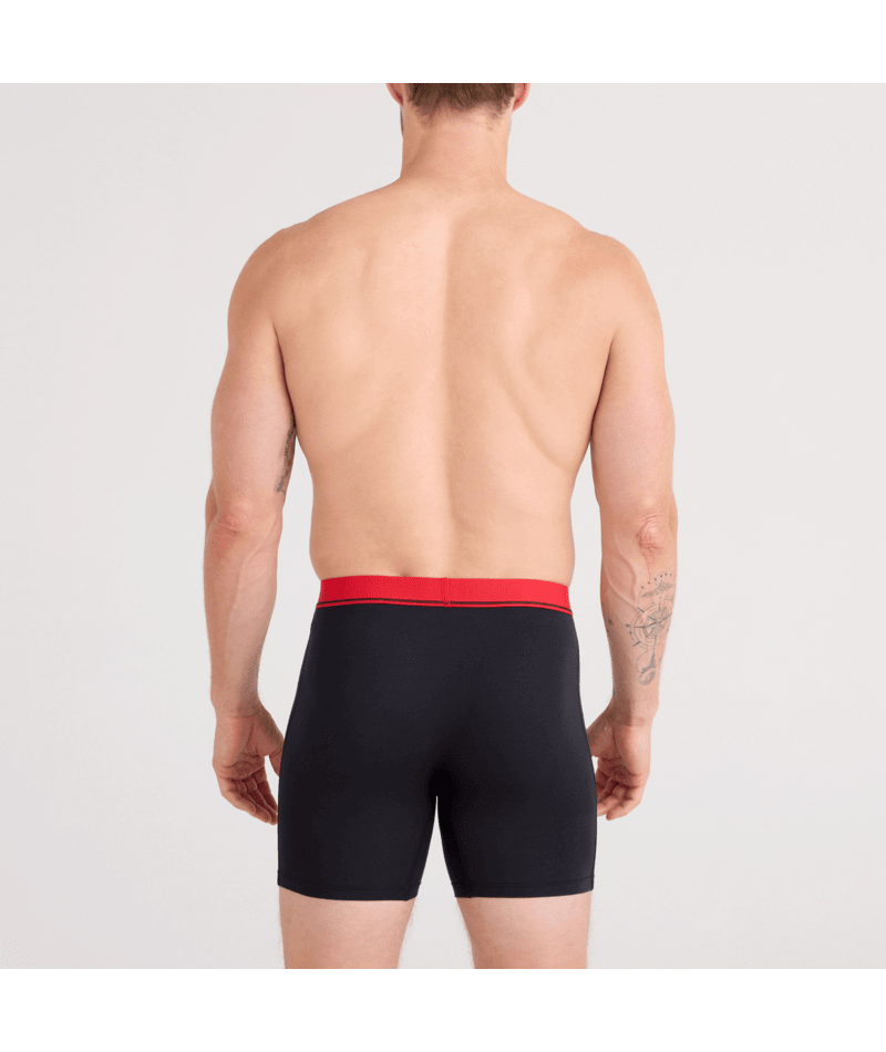 SAXX Essential Cotton Boxer Brief Fly 3-Pack – Red/Navy/Turbulence WB