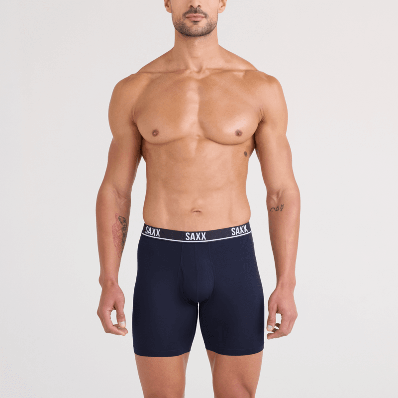 SAXX Essential Performance 3 Pack Boxer Briefs with Fly – Blue/Teal/Maritime