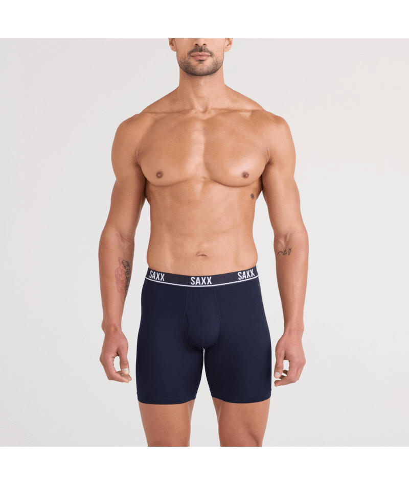 SAXX Essential Performance 3 Pack Boxer Briefs with Fly – Blue/Teal/Maritime