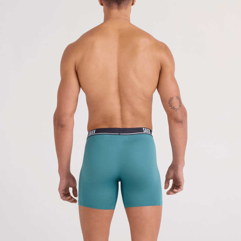 SAXX Essential Performance 3 Pack Boxer Briefs with Fly – Blue/Teal/Maritime