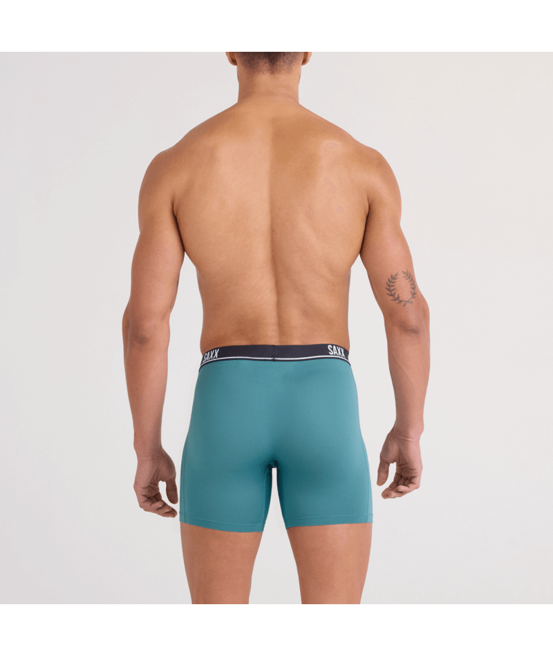 SAXX Essential Performance 3 Pack Boxer Briefs with Fly – Blue/Teal/Maritime