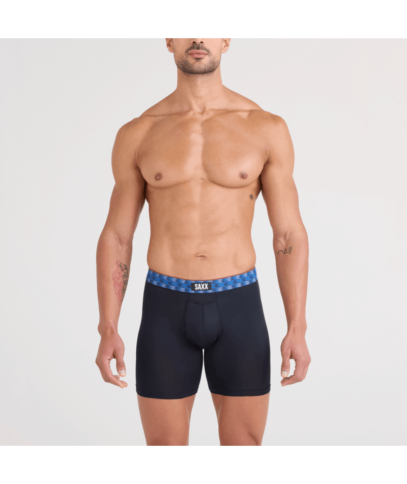 SAXX Multi-Sport Performance Mesh Boxer Briefs 3-Pack – Red/Mint/Blue Jagged WB