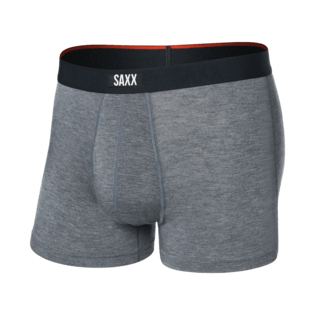 Saxx Underwear Vibe Xtra 1 Pack Soft Comfort Trunks - Dark Grey Heather