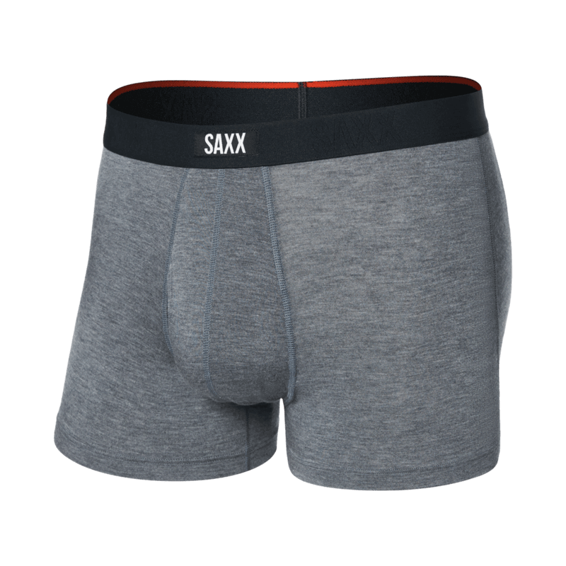 Saxx Underwear Vibe Xtra 1 Pack Soft Comfort Trunks - Dark Grey Heather