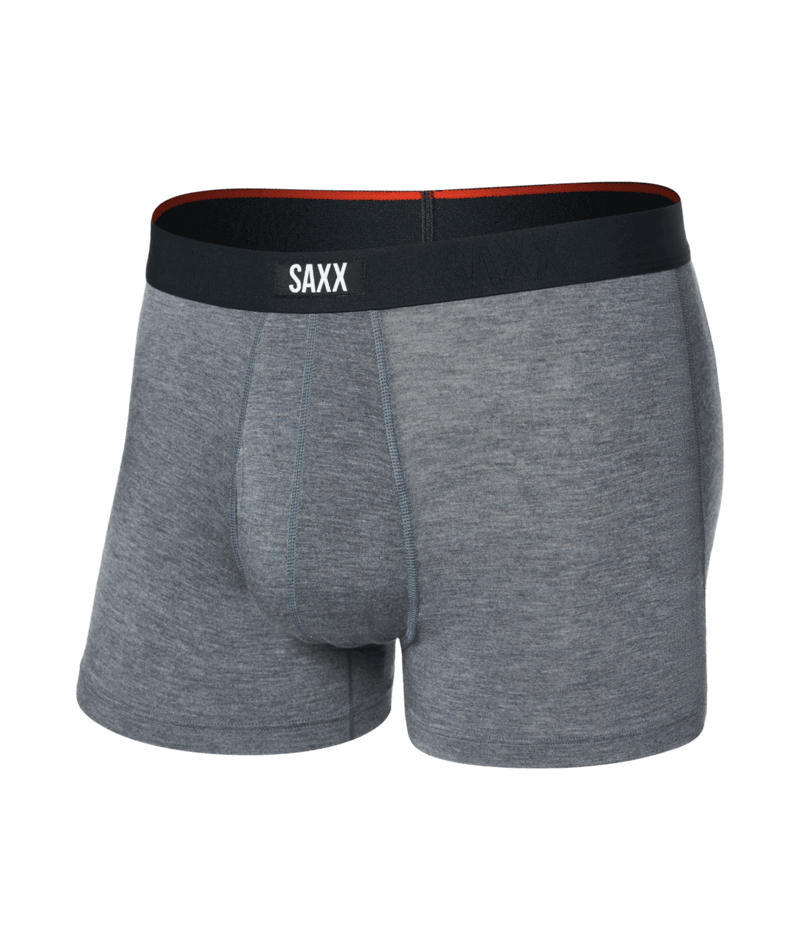 Saxx Underwear Vibe Xtra 1 Pack Soft Comfort Trunks - Dark Grey Heather