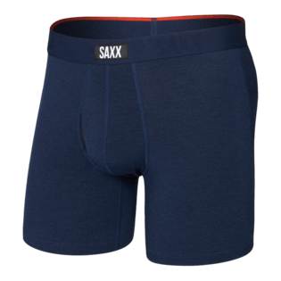 Saxx Underwear Vibe Xtra Soft Comfort Boxer Brief 6" - Dark Navy Heather
