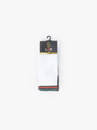 LUKE 3 Pack Tennis Socks – Black, White & Camo Green | Cotton Stretch Sport Socks