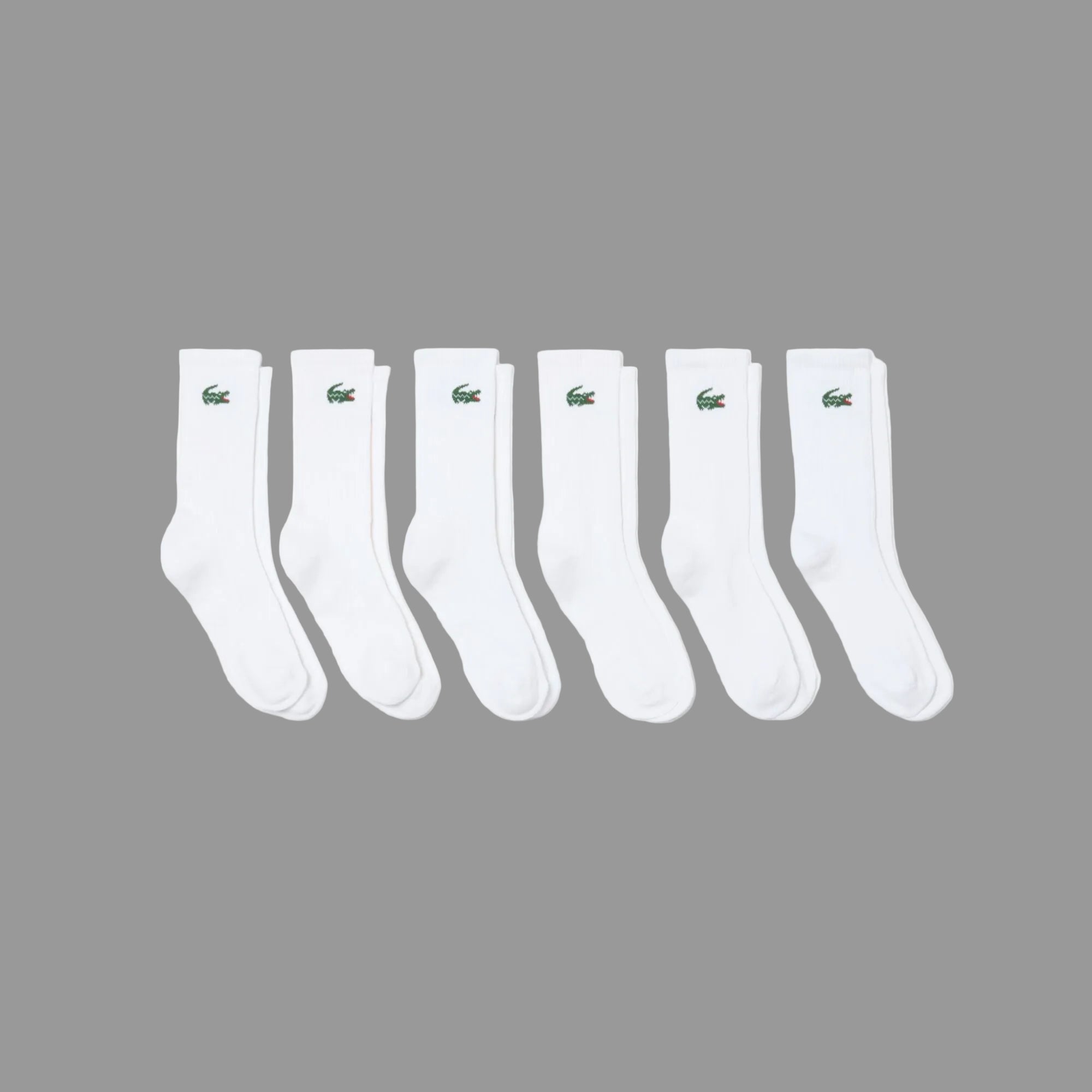 Lacoste 6-Pack Sport Socks - White - 6-pack product view