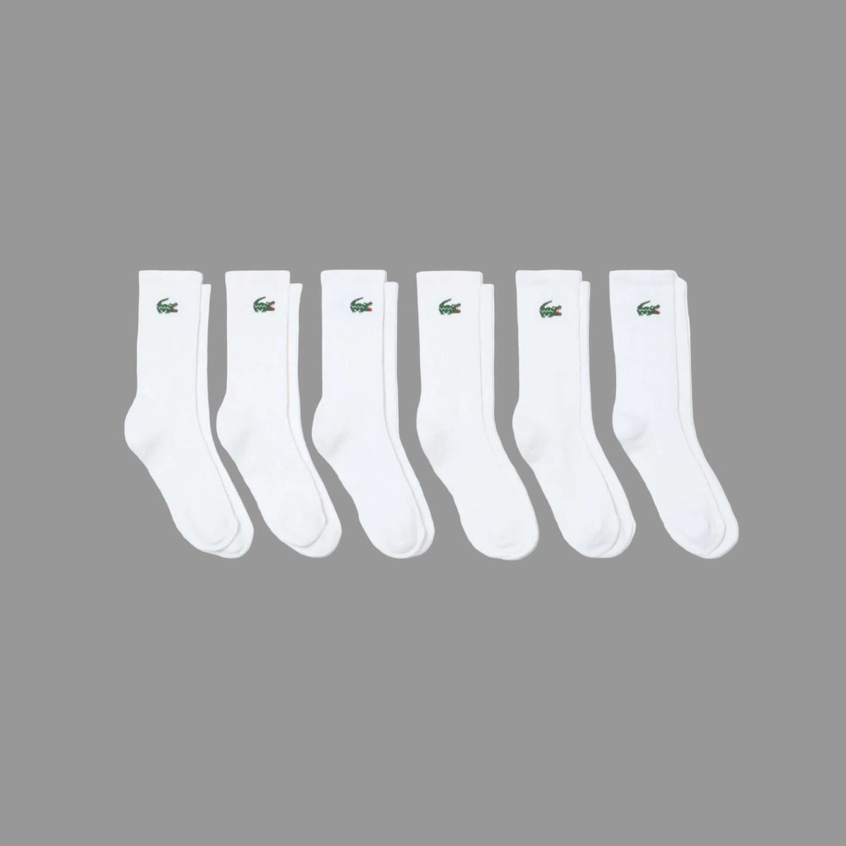 Lacoste 6-Pack Sport Socks - White - 6-pack product view