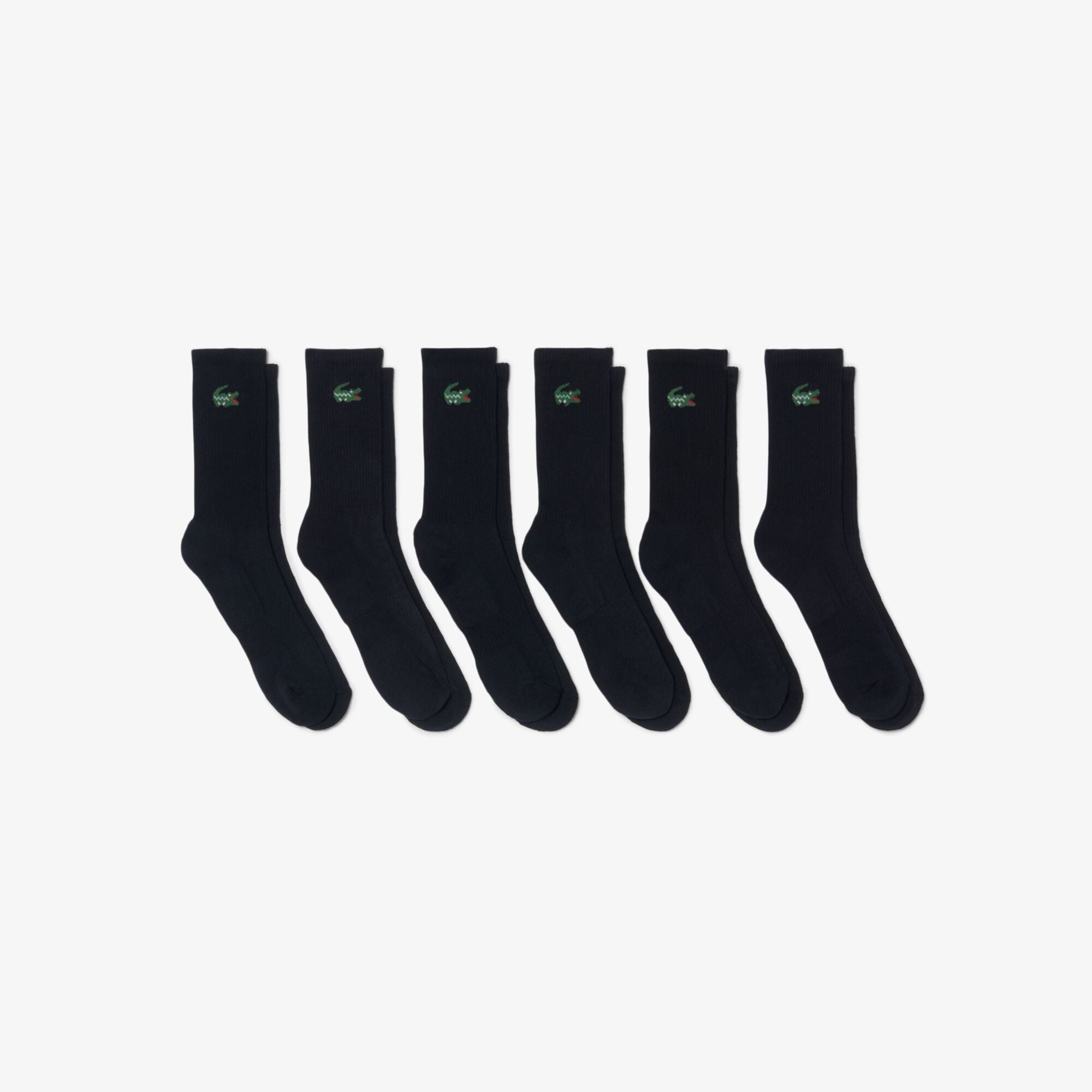Lacoste 6-Pack Sport Socks - Black - 6-pack product view
