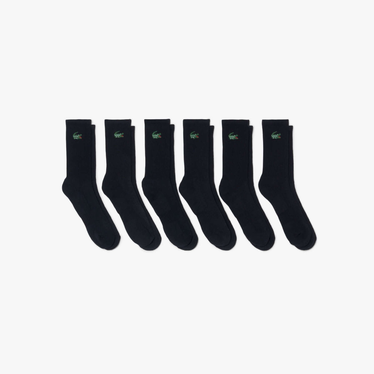 Lacoste 6-Pack Sport Socks - Black - 6-pack product view