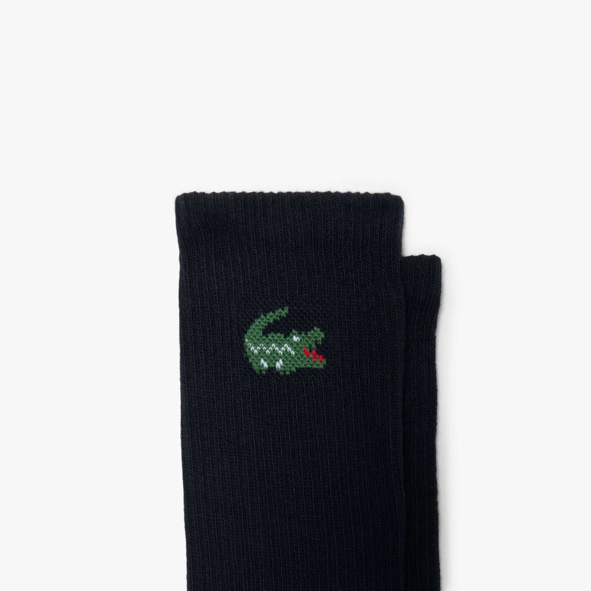 Lacoste 6-Pack Sport Socks - Black - crocodile logo detail
