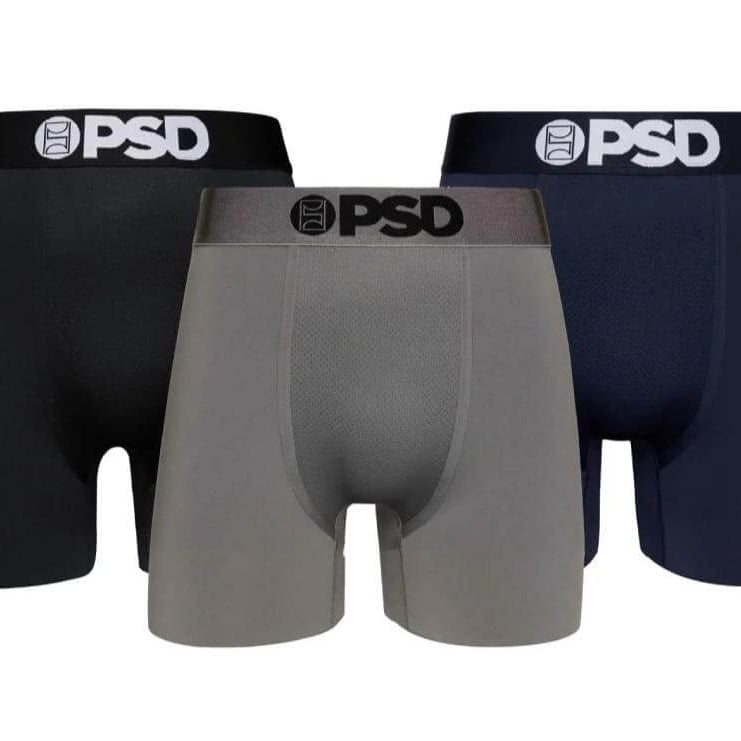 PSD Men's 3 Pack 5" Boxer Briefs - Stealth